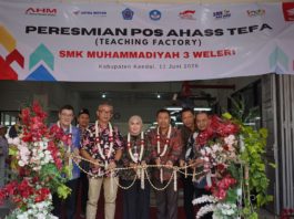 AHM Buka Pos AHASS TEFA di SMK Muhammadiyah 3 Weleri, Jembatani Siswa SMK ke Dunia Industri AHM Pos AHASS TEFA