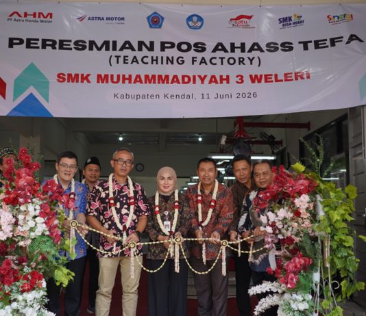 AHM Buka Pos AHASS TEFA di SMK Muhammadiyah 3 Weleri, Jembatani Siswa SMK ke Dunia Industri AHM Pos AHASS TEFA
