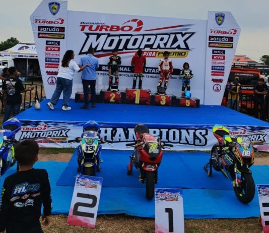 AP10 AIRacing Antarkan Kaligis ke Podium Motoprix Boyolali